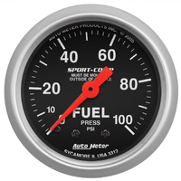 Sport-Comp 2-1/16" Mechanical Fuel Pressure Gauge (0-100 PSI)