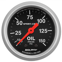 Sport-Comp 2-1/16" Mechanical Oil Pressure Gauge (0-150 PSI)