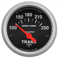 Sport-Comp Mopar 2-1/16" Transmission Temperature Gauge w/ Air Core (100-250 °F)