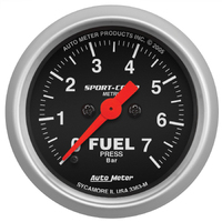 Sport-Comp 2-1/16" Stepper Motor Fuel Pressure Gauge (0-7 Bar)