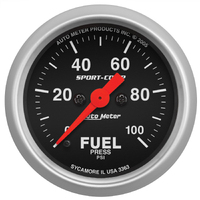 Sport-Comp 2-1/16" Stepper Motor Fuel Pressure Gauge (0-100 PSI)