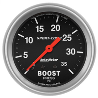Sport-Comp 2-5/8" Mechanical Boost Gauge (0-35 PSI) 