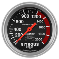 Sport-Comp 2-5/8" Mechanical Nitrous Pressure Gauge (0-2000 PSI)