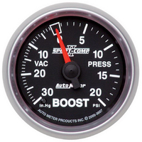 Sport-Comp II 2-1/16" Mechanical Boost/Vacuum Gauge (30 In Hg/20 PSI)