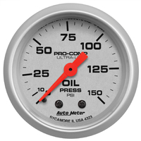 Ultra-Lite 2-1/16" Mechanical Oil Pressure Gauge (0-150 PSI)