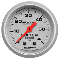 Ultra-Lite 2-1/16" Mechanical Water Pressure Gauge (0-60 PSI)
