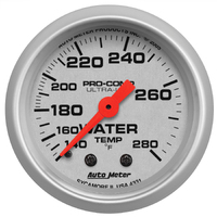 Ultra-Lite 2-1/16" Mechanical Water Temperature Gauge (140-280 °F)