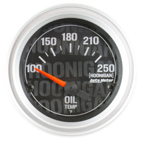 Hoonigan 2-1/16" Electric Oil Temp Gauge w/ Air-Core (100-250 °F)