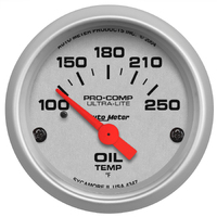 Ultra-Lite 2-1/16" Oil Temperature Gauge w/ Air Core (100-250 °F)