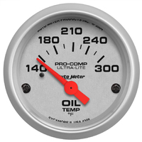 Ultra-Lite 2-1/16" Oil Temperature Gauge w/ Air-Core (140-300 °F)