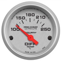 Ultra-Lite 2-1/16" Differential Temperature Gauge w/ Air-Core (100-250 °F)