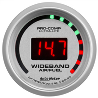 Ultra-Lite 2-1/16" Wideband Street Air/Fuel Ratio Gauge (10:1-17:1)