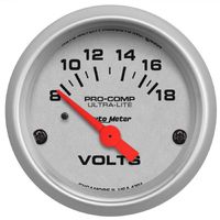 Ultra-Lite 2-1/16" Voltmeter w/ Air-Core (8-18V)