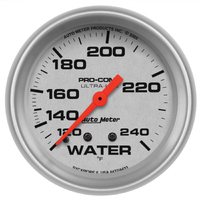 Ultra-Lite 2-5/8" Mechanical Water Temperature Gauge (120-240 °F) 6 ft