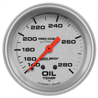 Ultra-Lite 2-5/8" Mechanical Oil Temperature Gauge (140-280 °F)