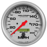 Ultra-Lite 5" Electric Speedometer (0-200 MPH)