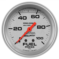 Ultra-Lite 2-5/8" Liquid Filled Mechanical Fuel Pressure Gauge (0-100 PSI)