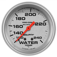Ultra-Lite 2-5/8" Liquid Filled Mechanical Water Temperature Gauge (120-240 °F) 6 ft