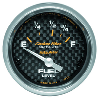 Carbon Fiber 2-1/16" Fuel Level w/ Air-Core (73-10 Ω)