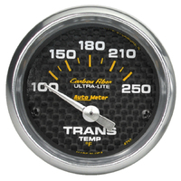 Carbon Fiber Mopar 2-1/16" Transmission Temperature Gauge w/ Air Core (100-250 °F)