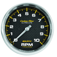 Carbon Fiber 5" In-Dash Tachometer (0-10,000 RPM)