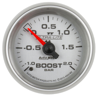 Ultra-Lite II 2-1/16" Mechanical Boost/Vacuum Gauge (-1/+2 Bar)