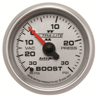 Ultra-Lite II 2-1/16" Mechanical Boost/Vacuum Gauge (30 In Hg/30 PSI)
