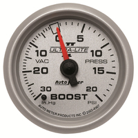 Ultra-Lite II 2-1/16" Mechanical Boost/Vacuum Gauge (30 In Hg/20 PSI)