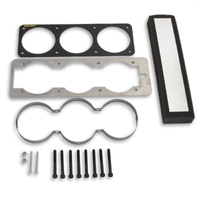 Triple 2-5/8" Gauge Cage (Mustang 87-93 Fox) Black