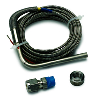 Type K Thermocouple Kit inc Stainless Comp. & Weld Boss w/ Open Tip (1/4" Dia) 10 Ft