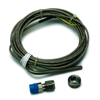 Type K Thermocouple Kit inc Stainless Comp. & Weld Boss (3/16" Dia, Open Tip) 10 Ft