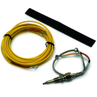Type K Thermocouple Kit inc Mtg. Hardware w/ Closed Tip (1/4" Dia) 10 ft