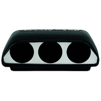 Universal 2-1/16" Triple Dash Top (Black)