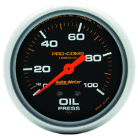 Pro-Comp Liquid Filled 2-5/8" Mechanical Oil Pressure Gauge (0-100 PSI)