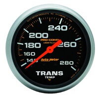 Pro-Comp 2-5/8" Liquid Filled Mechanical Transmission Temperature Gauge (140-280 °F)