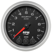 Elite 3-3/8" In-Dash Tachometer (0-10,000 RPM)