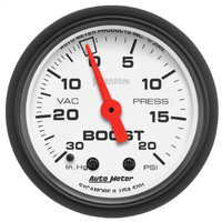 Phantom 2-1/16" Mechanical Boost/Vacuum Gauge (30 In Hg/20 PSI)