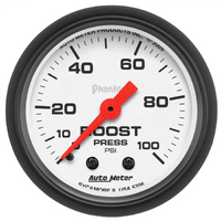 Phantom 2-1/16" Mechanical Boost Gauge (0-100 PSI)