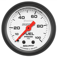 Phantom 2-1/16" Mechanical Fuel Pressure Gauge (0-100 PSI)