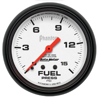 Phantom 2-5/8" Mechanical Fuel Pressure Gauge w/ Isolator (0-15 PSI)