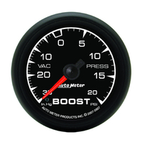 ES 2-1/16" Mechanical Boost/Vacuum Gauge (30 In Hg/20 PSI)