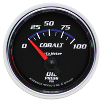 Cobalt 2-1/16" Oil Pressure Gauge w/ Air Core (0-100 PSI)