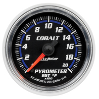 Cobalt 2-1/16" Stepper Motor Pyrometer Gauge (0-2000 °F)