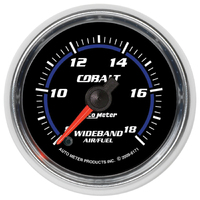 Cobalt 2-1/16" Wideband Air/Fuel Ratio Analog Gauge (8:1-18:1 AFR)