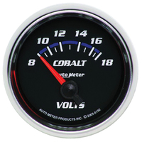 Cobalt 2-1/16" Voltmeter w/ Air-Core (8-18V)