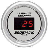 Ultra-Lite 2-1/16" Digital Boost/Vacuum Guage (30 In Hg/30 PSI)