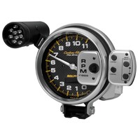 Carbon Fiber 5" Pro-Stock Pedestal Tachometer w/ Super Lite & Peak Memory (0-11,000 RPM)