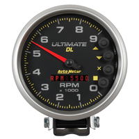 Ultimate DL 5" Pedestal Tachometer w/ Playback (0-9000 RPM) Black