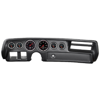 Designer Black 6 Gauge Direct-Fit Dash Kit (70-72 Chevelle/El Camino/Malibu Non SS)