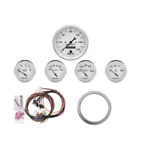 Old Tyme White 5 Gauge Direct-Fit Dash Kit (Chevy Car 59-60)